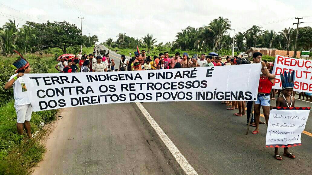 Guajajaras interditaram a BR 316 em defesa dos direitos indígenas