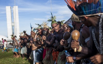 Festa indígena na Esplanada dos Ministérios
