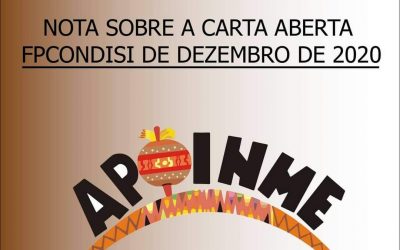 Nota sobre a Carta Aberta FPCONDISI de Dezembro de 2020