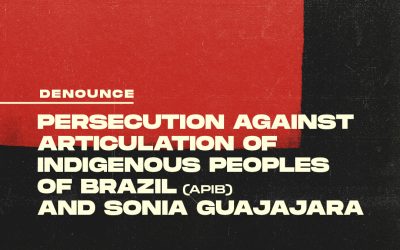 Federal Government pursues and tries to silence the Articulation of the Indigenous Peoples of Brazil and Sonia Guajajara