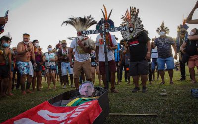 POVOS INDÍGENAS REALIZAM RITUAL ESPIRTUAL PELO FIM DO GENOCÍDIO DO POVO BRASILEIRO, EM BRASÍLIA