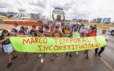 Julgamento do marco temporal retoma no dia 20 e movimento indígena irá acampar em Brasília