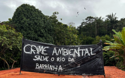 Comunidade da TI Comexatibá denuncia crime ambiental no Rio da Barrinha