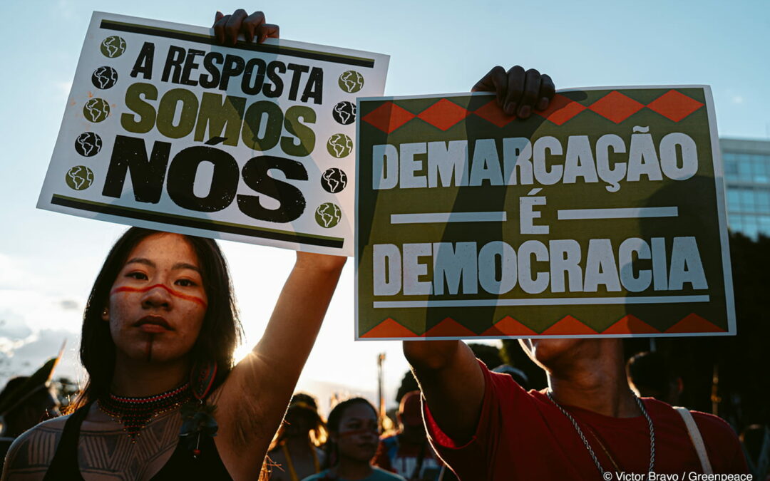 Em Belém, capital do Pará, movimento indígena reivindica legado de demarcação e proteção territorial para a COP30